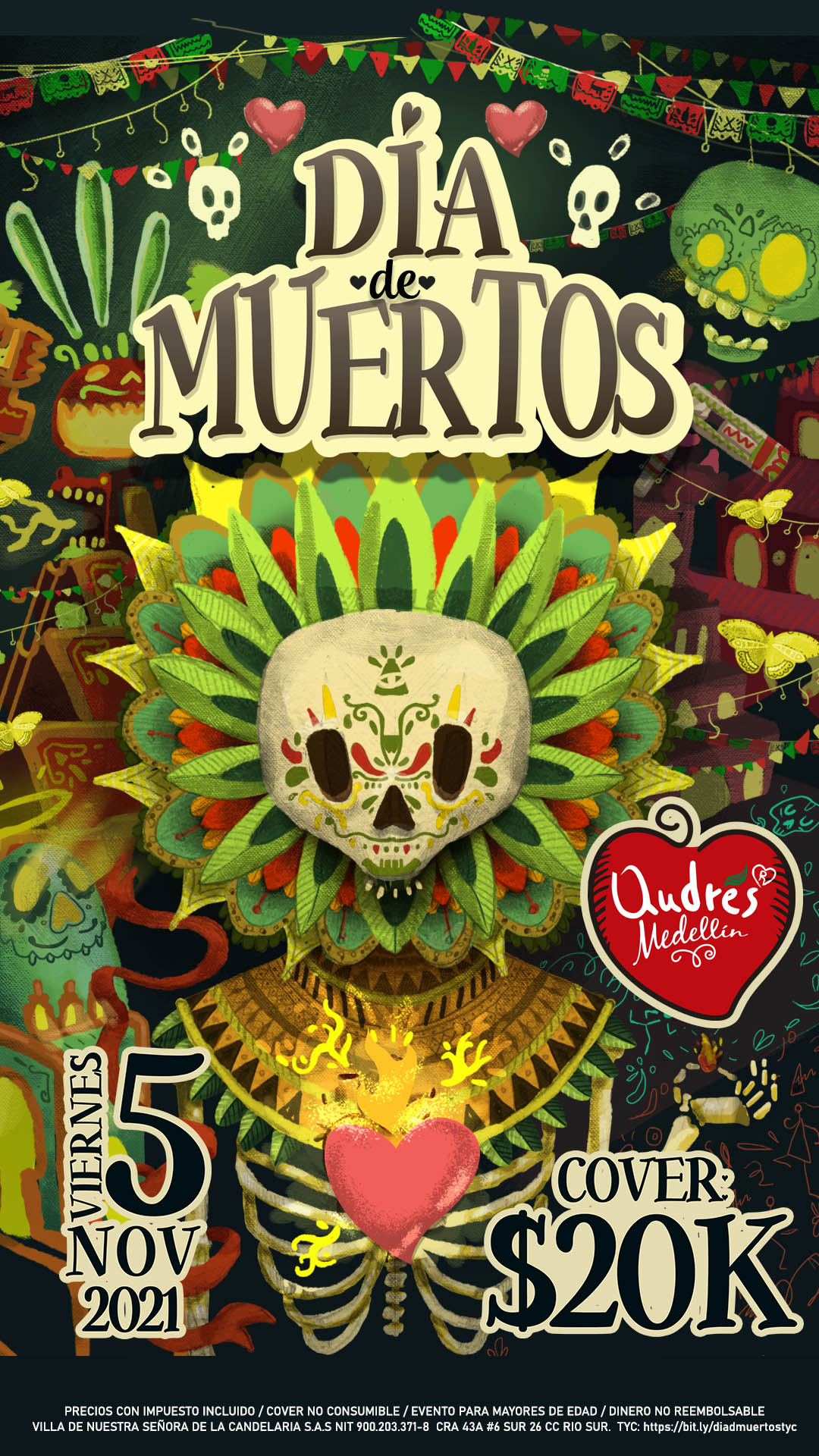 TÉRMINOS Y CONDICIONES DÍA DE MUERTOS