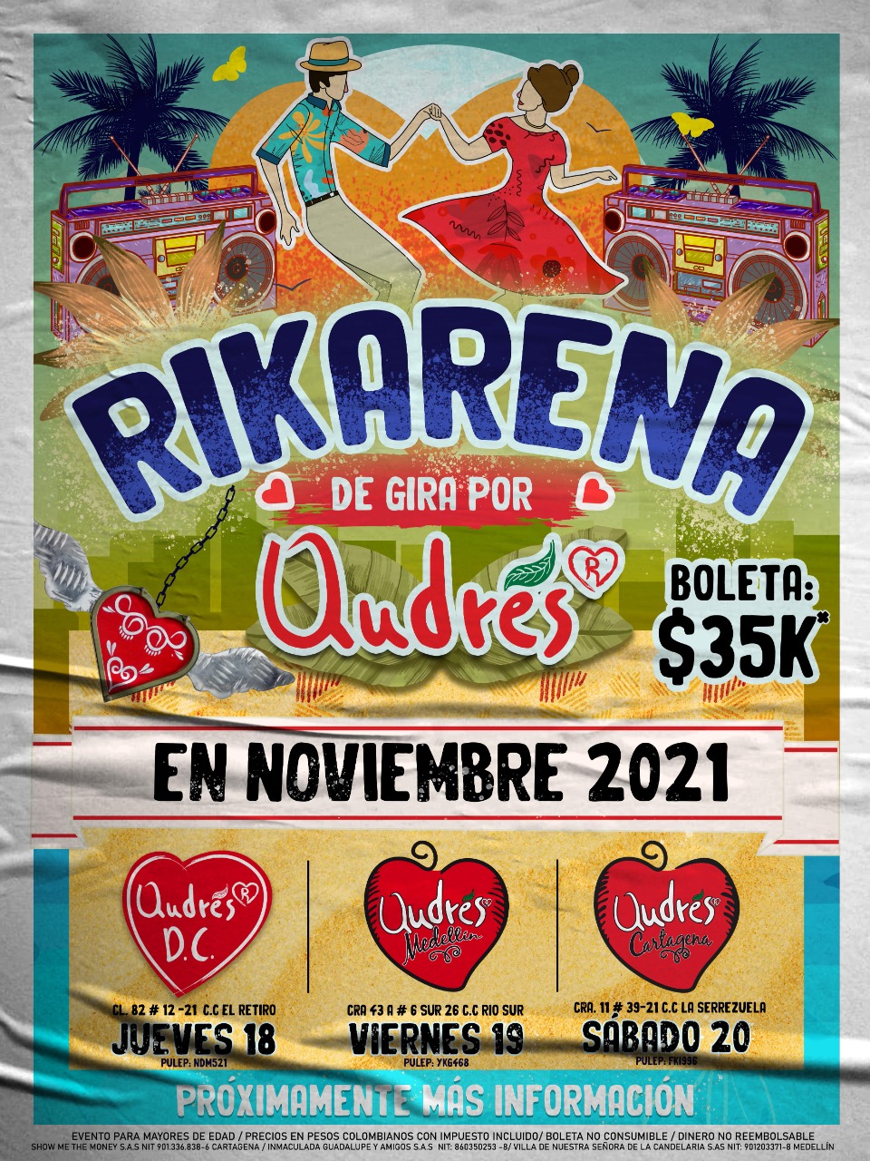 TÉRMINOS Y CONDICIONES RIKARENA EN ANDRÉS DC