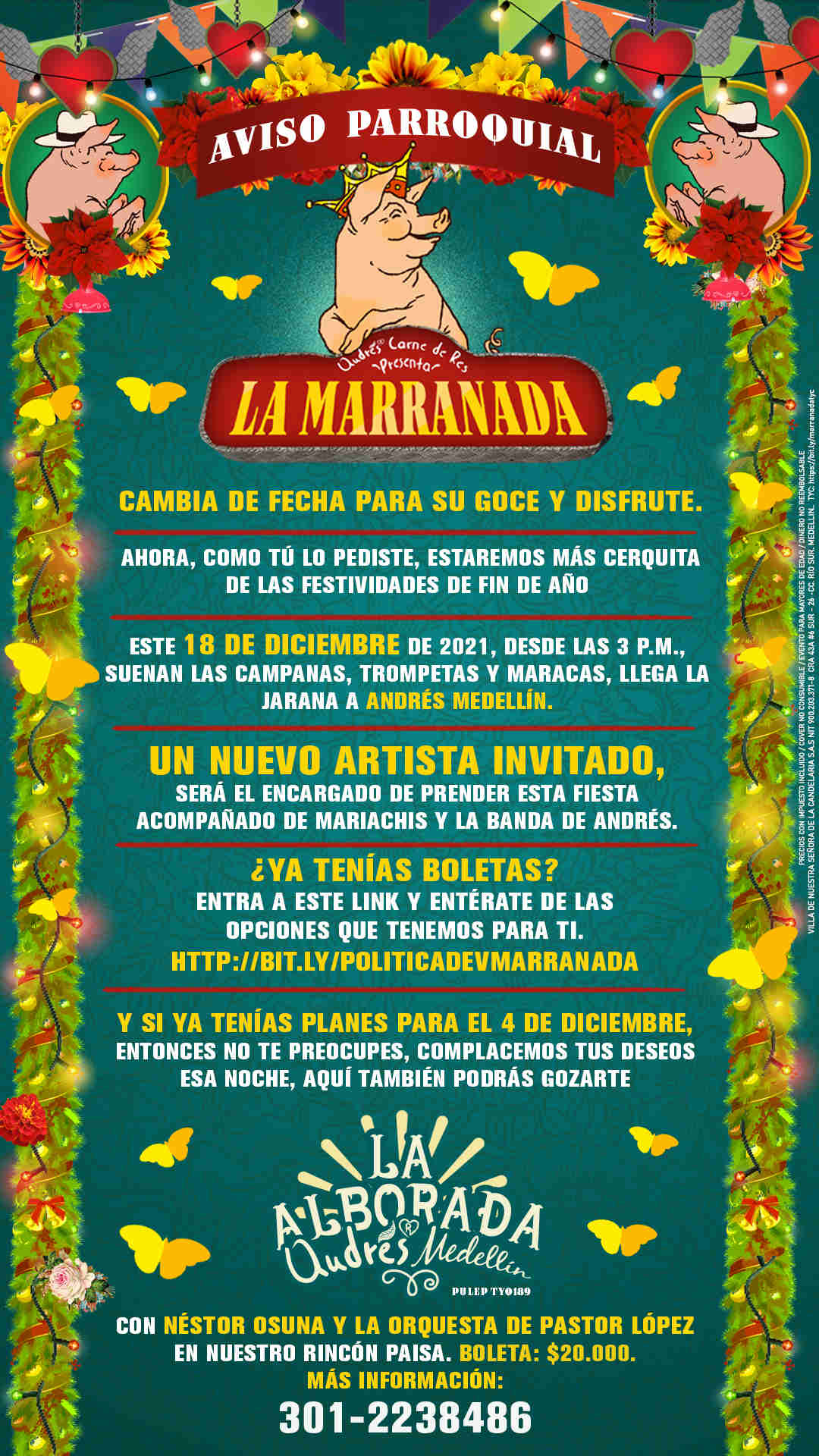 LA ALBORADA, ANTES LA MARRANADA 2021