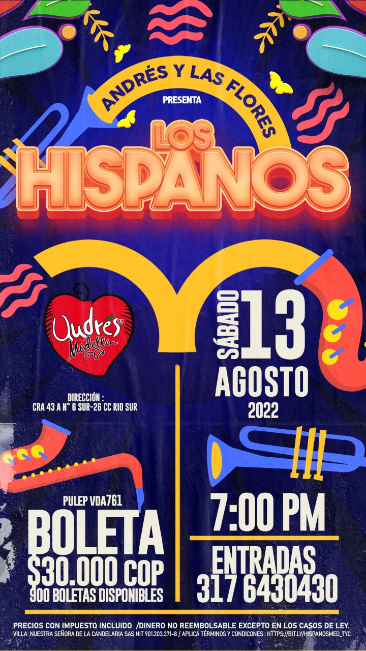 TÉRMINOS Y CONDICIONES LOS HISPANOS EN ANDRÉS MEDELLÍN