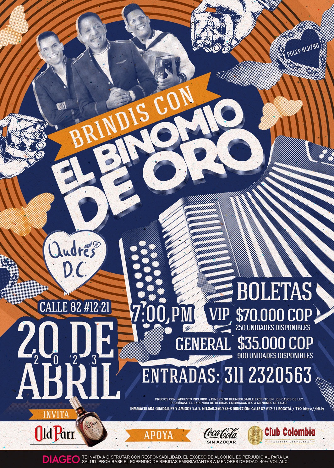 Términos y condiciones Brindis Binomio de oro